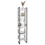 Estantería de madera contrachapada blanca 60x30x210 cm