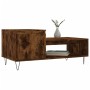 Mesa de centro madera contrachapada roble ahumado 100x50x45 cm