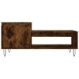 Mesa de centro madera contrachapada roble ahumado 100x50x45 cm