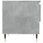 Mesas centro 2 uds madera ingeniería gris hormigón 50x46x50 cm