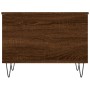 Mesa de centro madera contrachapada roble marrón 60x44,5x45 cm