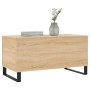 Mesa de centro madera contrachapada roble Sonoma 90x44,5x45 cm