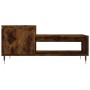 Mesa de centro madera contrachapada roble ahumado 100x50x45 cm