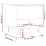 Mesa de centro madera de ingeniería blanco 50x46x50 cm