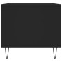 Mesa de centro madera contrachapada negro 90x49x45 cm