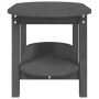 Mesa de centro de madera maciza de pino gris 80x45x45 cm