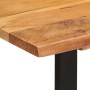 Mesa de comedor madera maciza de acacia 110x50x76 cm