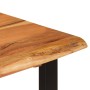 Mesa de comedor madera maciza de acacia 110x50x76 cm