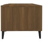 Mesa de centro madera contrachapada marrón roble 102x50x40 cm