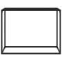 Mesa consola vidrio templado negro 100x35x75 cm