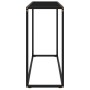 Mesa consola vidrio templado negro 100x35x75 cm