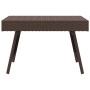 Mesa auxiliar plegable ratán sintético marrón 60x40x38 cm