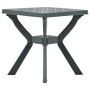 Mesa bistro de plástico verde 70x70x72 cm