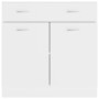 Armario inferior de cocina madera blanco 80x46x81,5 cm