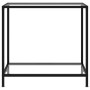 Mesa de consola transparente vidrio templado 80x35x75 cm