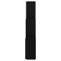 Estante cubo de pared madera contrachapada negro 78x15x93 cm