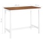 Mesa de bar madera maciza 108x60x91 cm