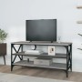 Mueble de TV madera contrachapada gris Sonoma 100x40x50 cm