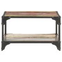 Mesa de centro de madera maciza reciclada 60x60x35 cm