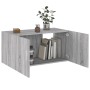 Armario de pared madera de ingeniería gris Sonoma 80x39x40 cm