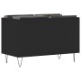 Mueble para discos madera contrachapada negro 74,5x38x48 cm