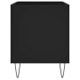 Mueble para discos madera contrachapada negro 74,5x38x48 cm