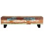 Mesa de centro madera maciza reciclada y acero 120x50x30 cm