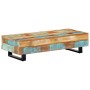 Mesa de centro madera maciza reciclada y acero 120x50x30 cm
