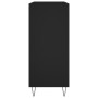 Mueble para discos madera contrachapada negro 84,5x38x89 cm