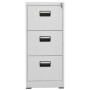 Armario archivador de acero gris claro 46x62x102,5 cm