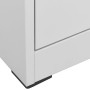 Armario archivador de acero gris claro 46x62x102,5 cm