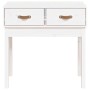 Mesa consola de madera maciza de pino blanco 76,5x40x75 cm