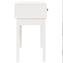 Mesa consola de madera maciza de pino blanco 76,5x40x75 cm