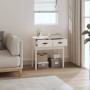 Mesa consola de madera maciza de pino blanco 76,5x40x75 cm