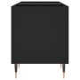 Mueble para discos madera contrachapada negro 121x38x48 cm