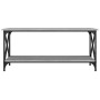 Mesa de centro madera y hierro gris Sonoma 100x45x45 cm