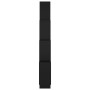 Estante cubo de pared madera contrachapada negro 90x15x119 cm