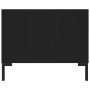 Mesa de centro madera contrachapada negro 102x50x40 cm