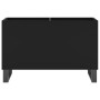 Mueble para discos madera contrachapada negro 74,5x38x48 cm