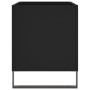 Mueble para discos madera contrachapada negro 74,5x38x48 cm