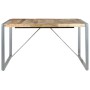 Mesa de comedor madera de mango rugosa 140x140x75 cm