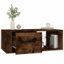 Mesa de centro madera contrachapada roble ahumado 100x50,5x35cm