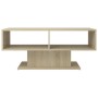 Mesa de centro madera contrachapada color roble 103,5x50x44,5cm