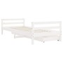 Estructura cama niños con cajones madera pino blanco 80x200 cm