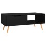 Mueble de TV madera de ingeniería negro 100x49,5x43 cm