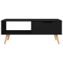Mueble de TV madera de ingeniería negro 100x49,5x43 cm