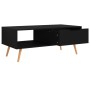 Mueble de TV madera de ingeniería negro 100x49,5x43 cm