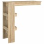 Mesa de bar de pared contrachapada roble Sonoma 102x45x103,5cm