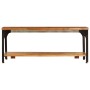 Mesa de centro con estante madera maciza reciclada 100x60x35 cm