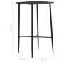 Mesa alta de cocina MDF negro 60x60x111 cm